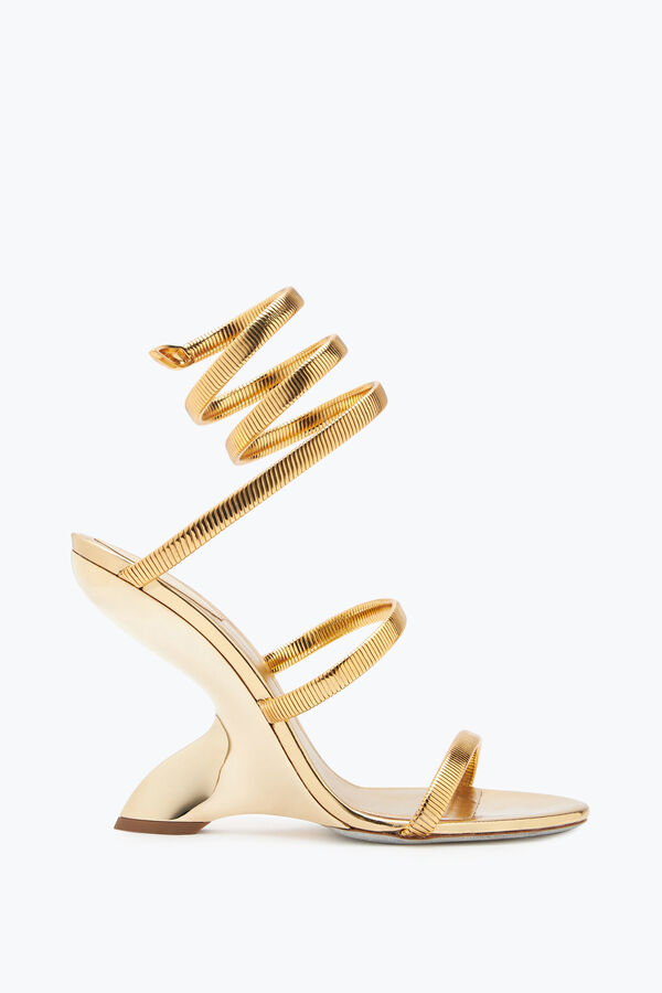jeweled symphony speglade guld sandal 105 rene caovilla