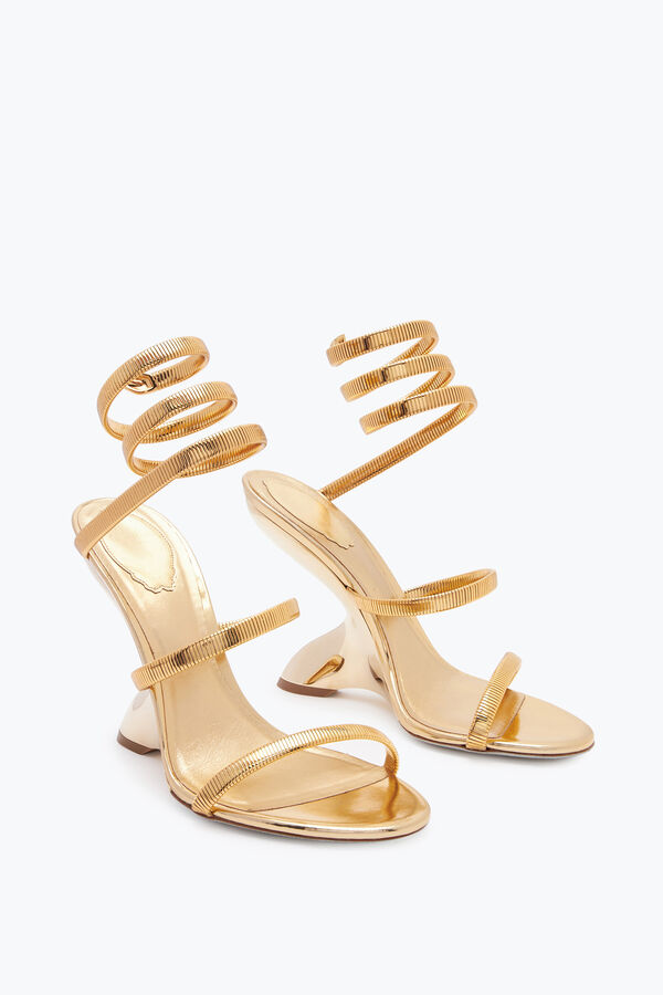 jeweled symphony speglade guld sandal 105 rene caovilla
