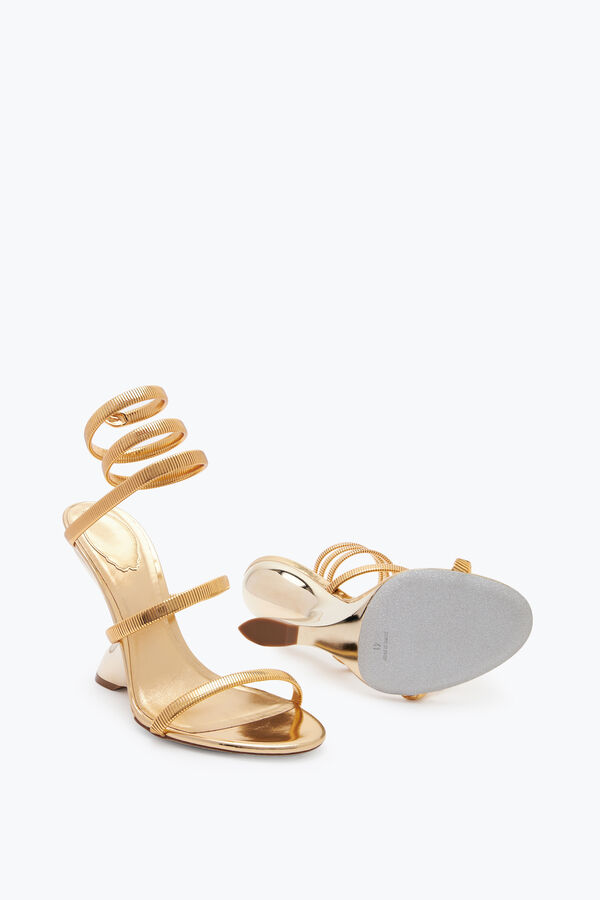 jeweled symphony speglade guld sandal 105 rene caovilla