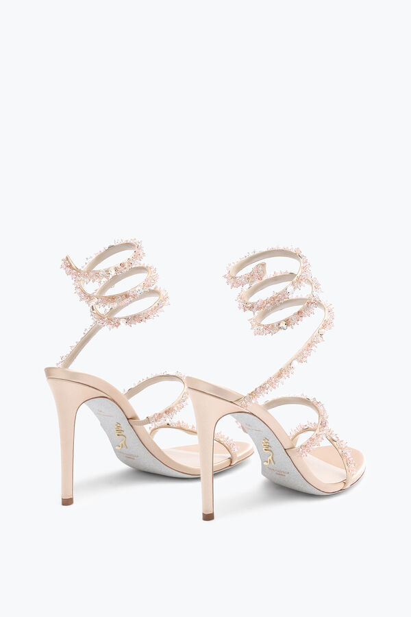 jeweled cinderella naken sandal med ormen 105 rene caovilla