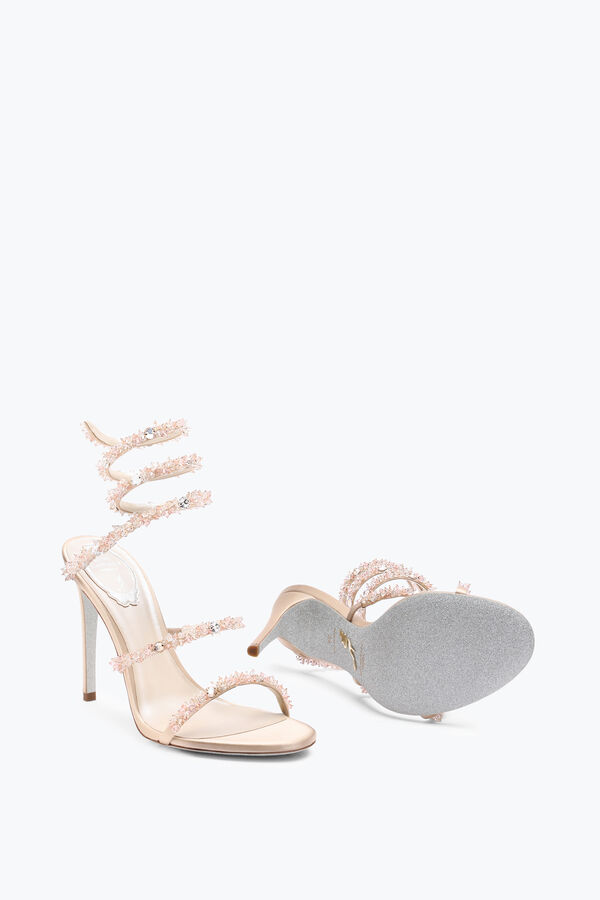 jeweled cinderella naken sandal med ormen 105 rene caovilla
