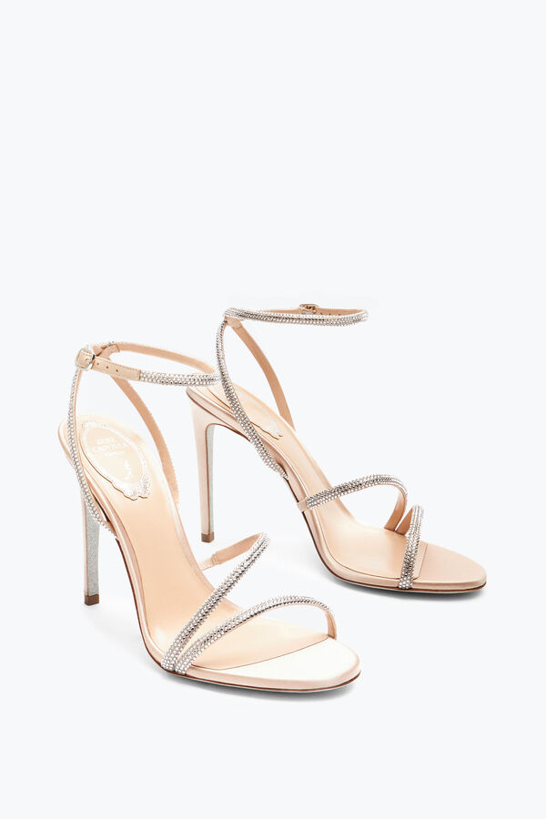 jeweled irina naken sandal med kristaller 105 rene caovilla