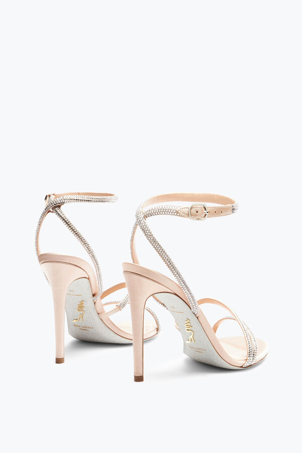 jeweled irina naken sandal med kristaller 105 rene caovilla