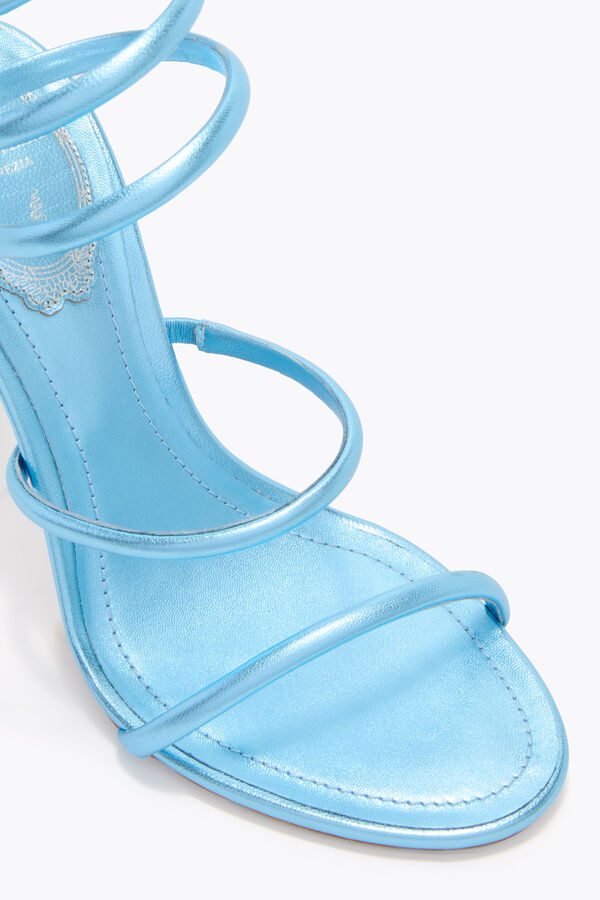 jeweled cleo metalliska ljus blÅ sandal 105 rene caovilla