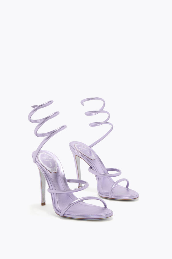 jeweled cleo metallic lila sandal 105 rene caovilla