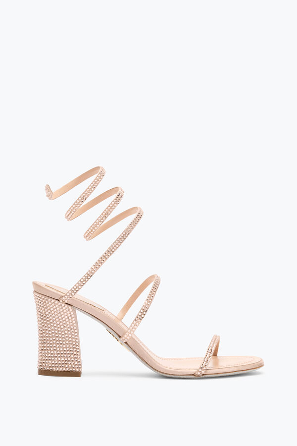 jeweled cleo naken sandal med sjÄl hÄlen 80 rene caovilla
