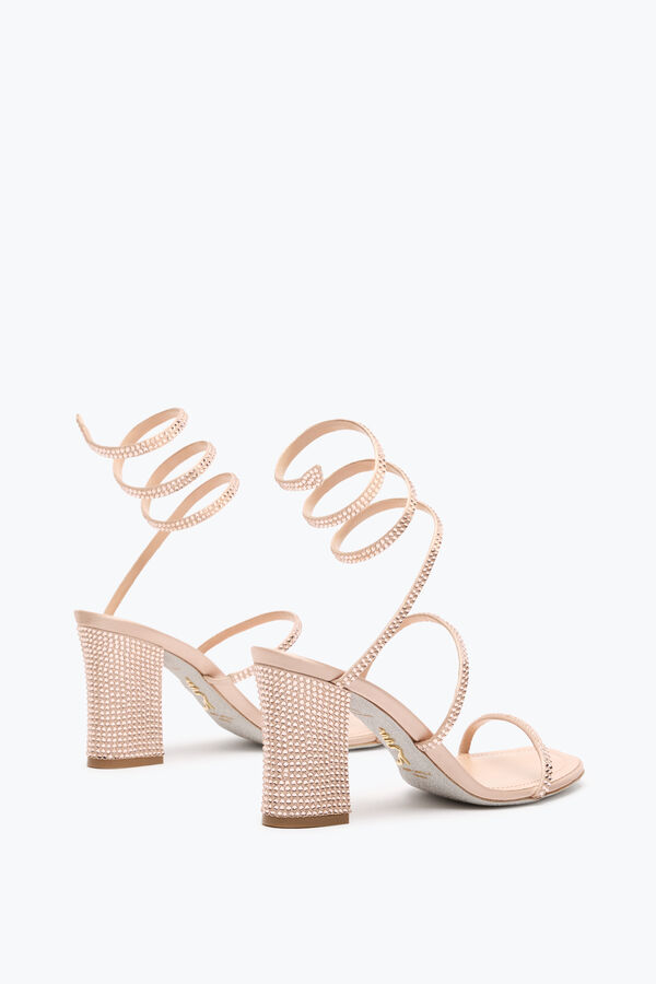 jeweled cleo naken sandal med sjÄl hÄlen 80 rene caovilla