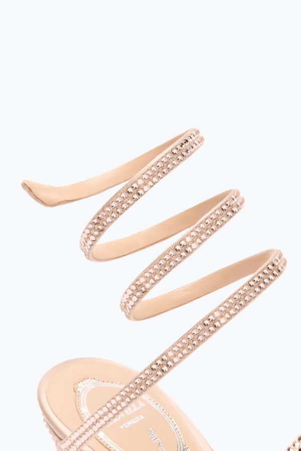 jeweled cleo naken sandal med sjÄl hÄlen 80 rene caovilla