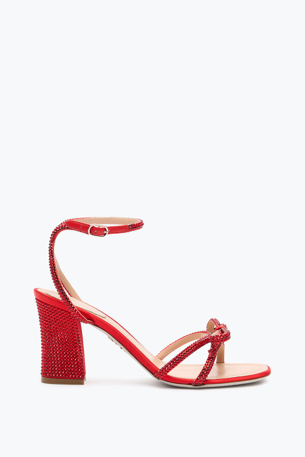 jeweled nicole rÖd sandal 80 rene caovilla