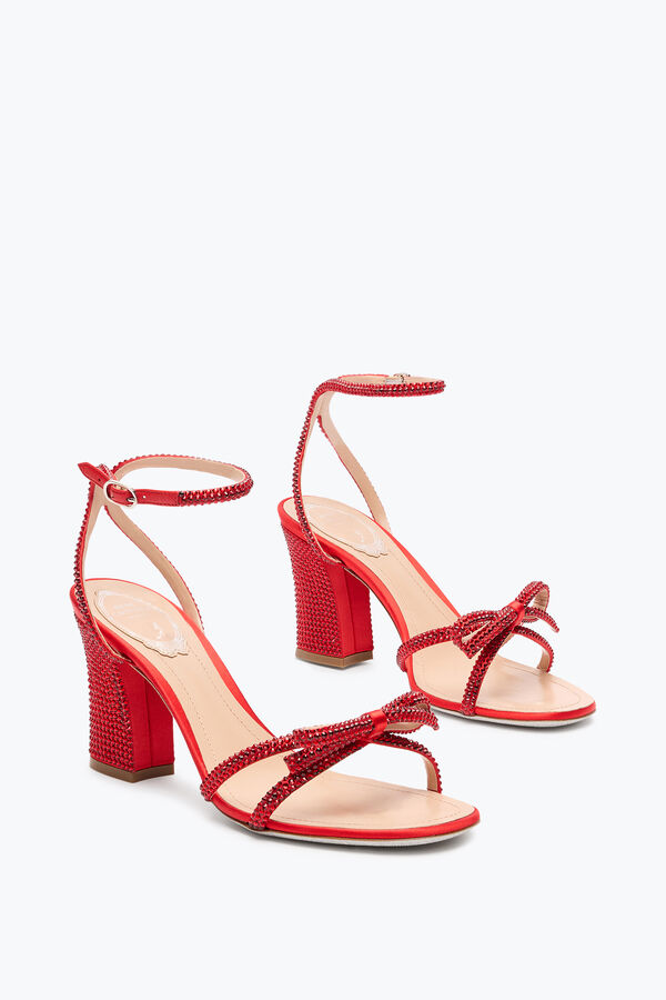 jeweled nicole rÖd sandal 80 rene caovilla