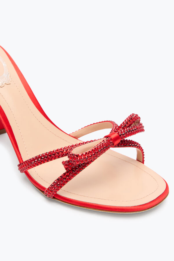 jeweled nicole rÖd sandal 80 rene caovilla