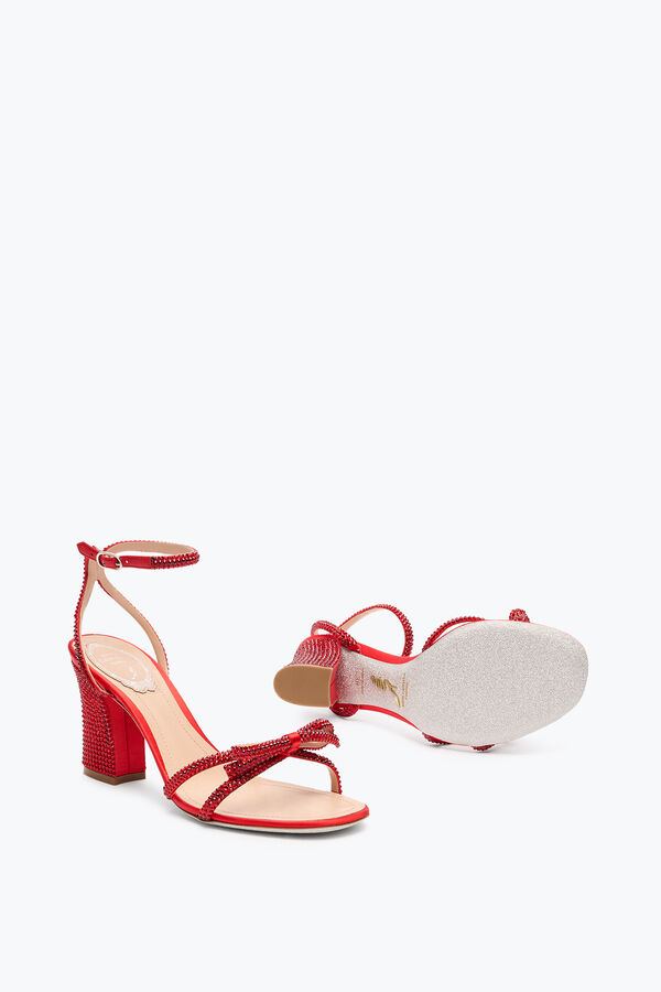 jeweled nicole rÖd sandal 80 rene caovilla