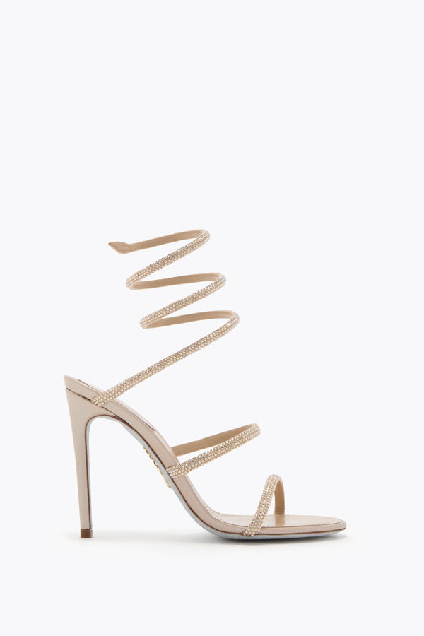 jeweled cleo guld sandal 105 rene caovilla