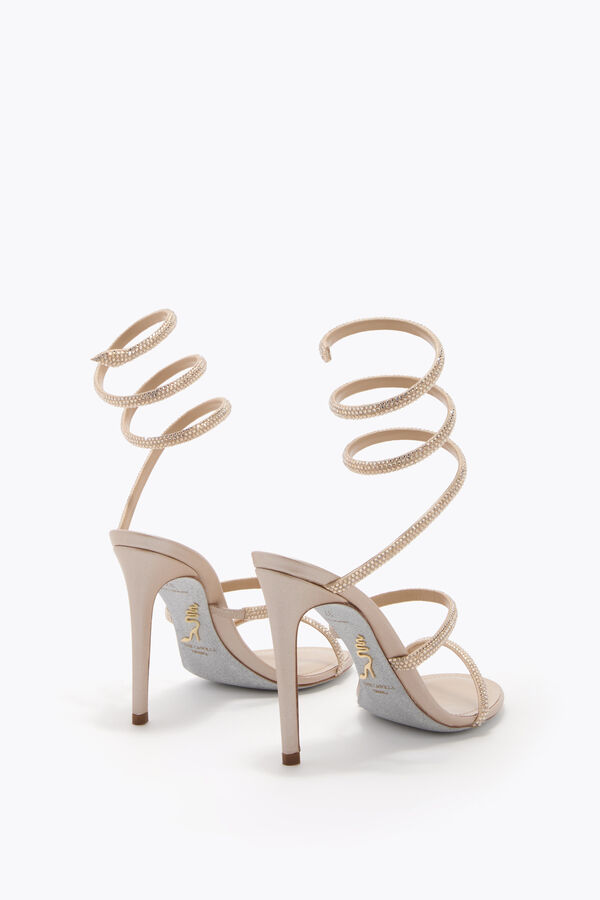 jeweled cleo guld sandal 105 rene caovilla