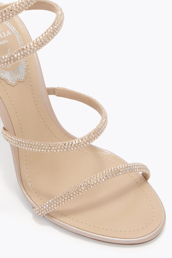 jeweled cleo guld sandal 105 rene caovilla