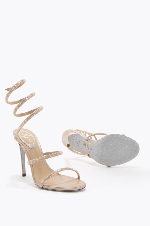 jeweled cleo guld sandal 105 rene caovilla