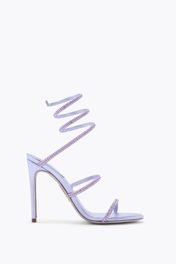 jeweled cleo blÅregn sandal 105 rene caovilla