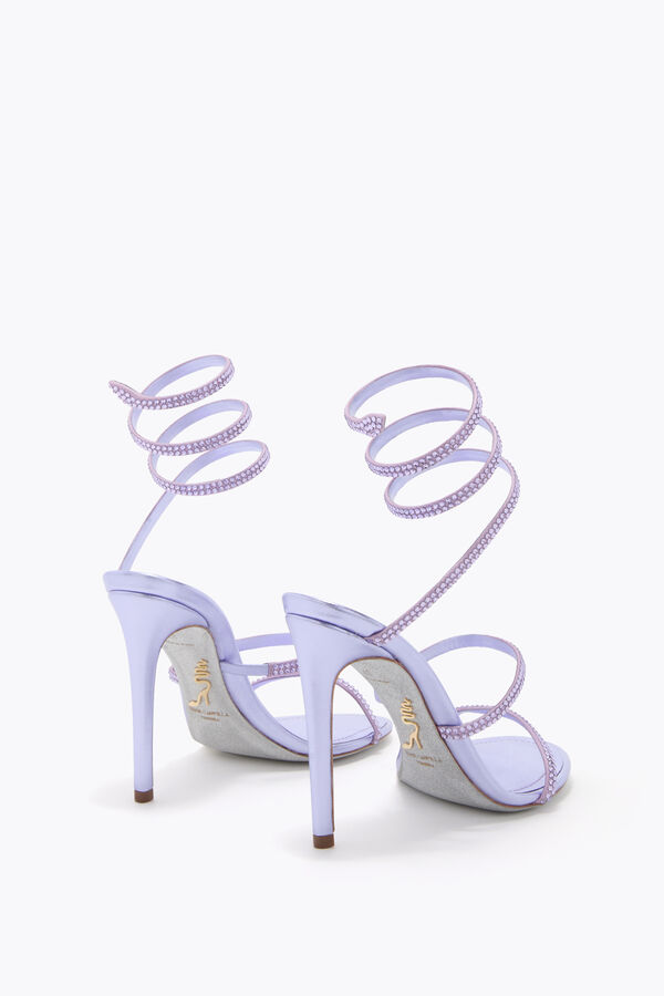 jeweled cleo blÅregn sandal 105 rene caovilla