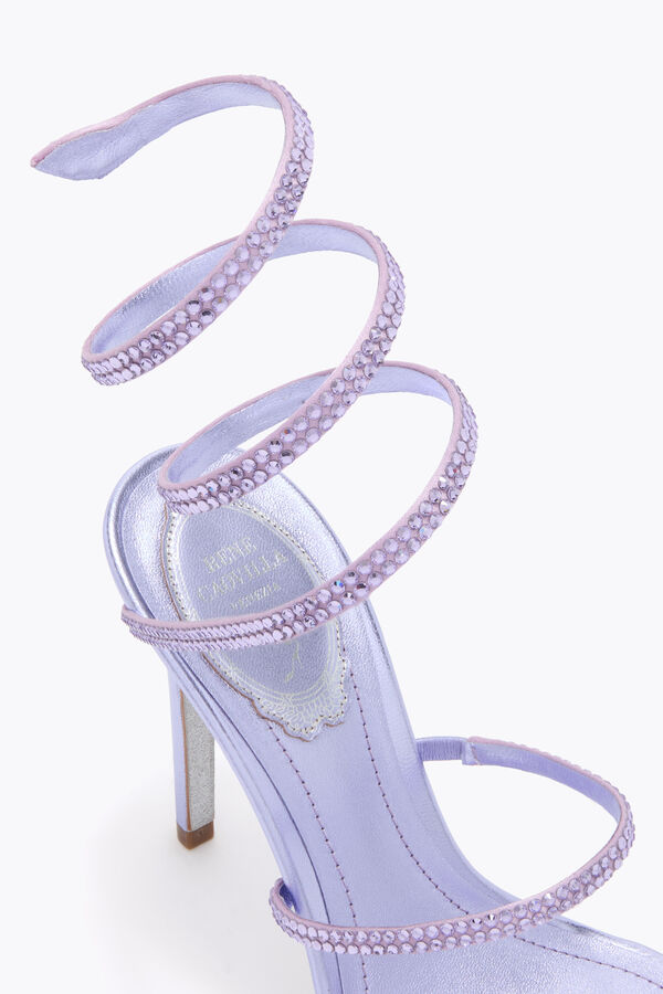 jeweled cleo blÅregn sandal 105 rene caovilla