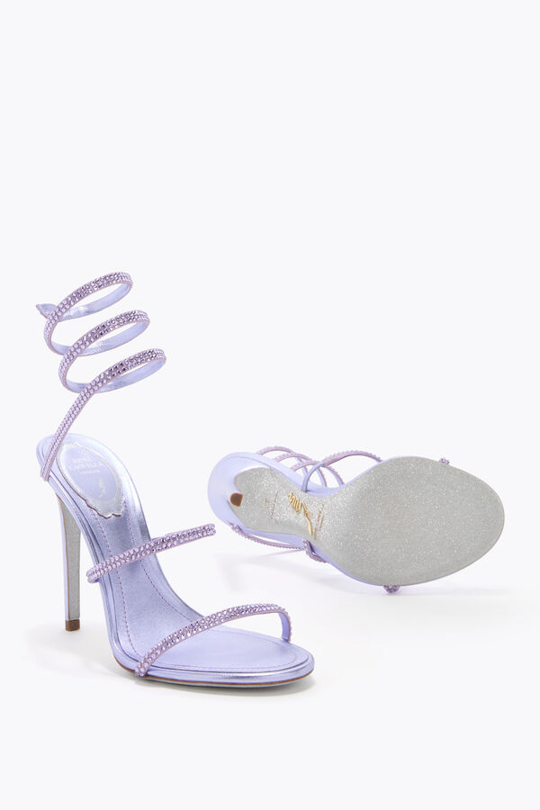 jeweled cleo blÅregn sandal 105 rene caovilla