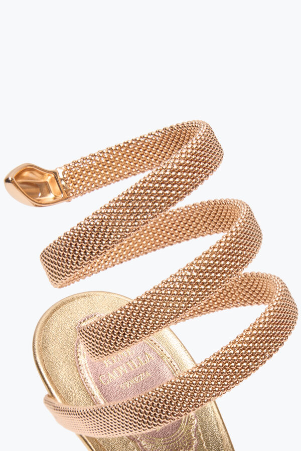 jeweled trigold cleo tre-tonad sandal 105 rene caovilla