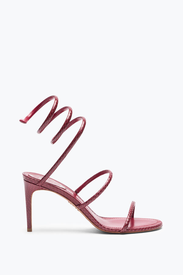 jeweled cleo bourgogne ayers lÄder sandal 80 rene caovilla