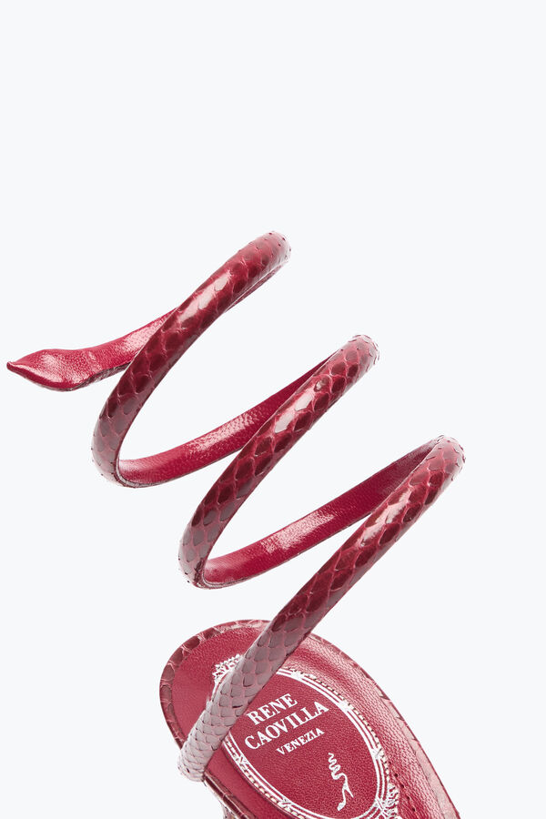 jeweled cleo bourgogne ayers lÄder sandal 80 rene caovilla