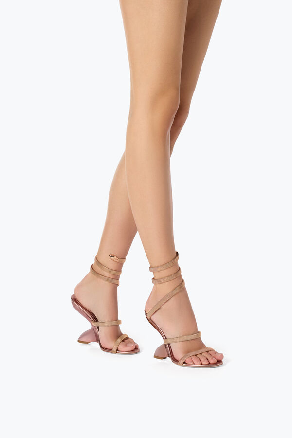 jeweled trigold symphony rose gold sandal 105 rene caovilla