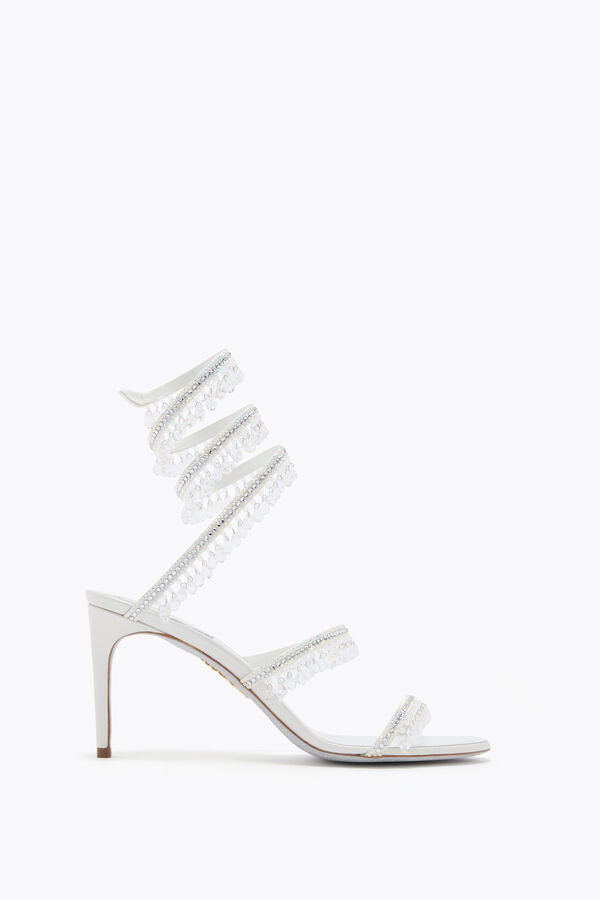 jeweled ljuskrona vit sandal 80 rene caovilla