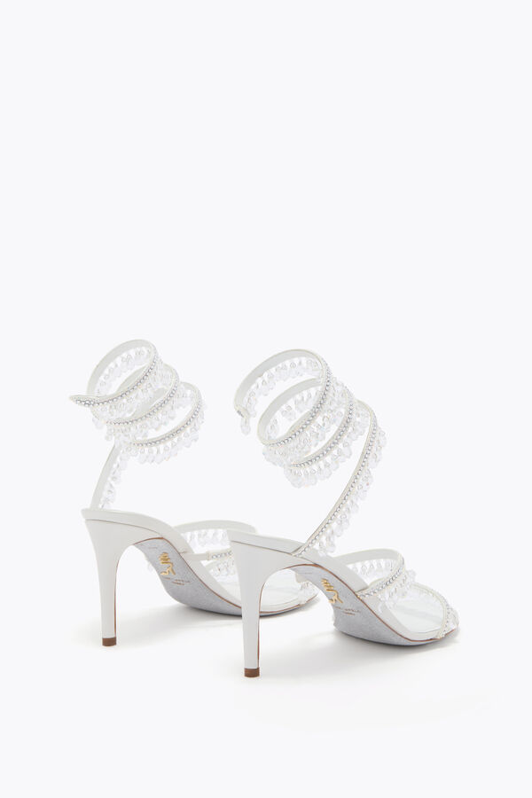 jeweled ljuskrona vit sandal 80 rene caovilla