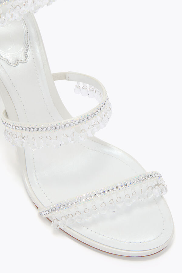 jeweled ljuskrona vit sandal 80 rene caovilla