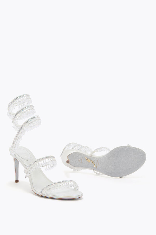 jeweled ljuskrona vit sandal 80 rene caovilla