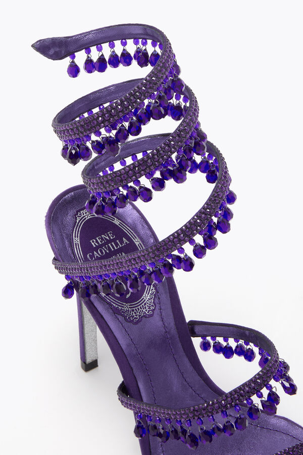 jeweled ljuskrona lila sandal 105 rene caovilla