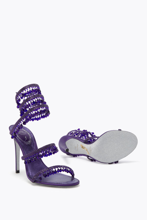 jeweled ljuskrona lila sandal 105 rene caovilla