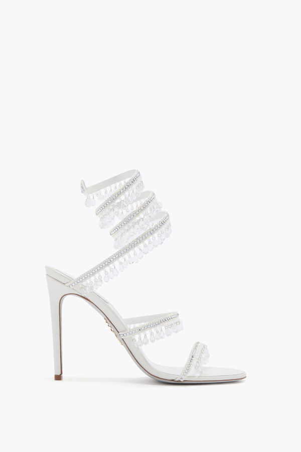 jeweled ljuskrona vit sandal 105 rene caovilla
