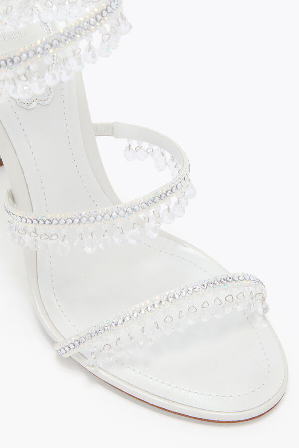 jeweled ljuskrona vit sandal 105 rene caovilla