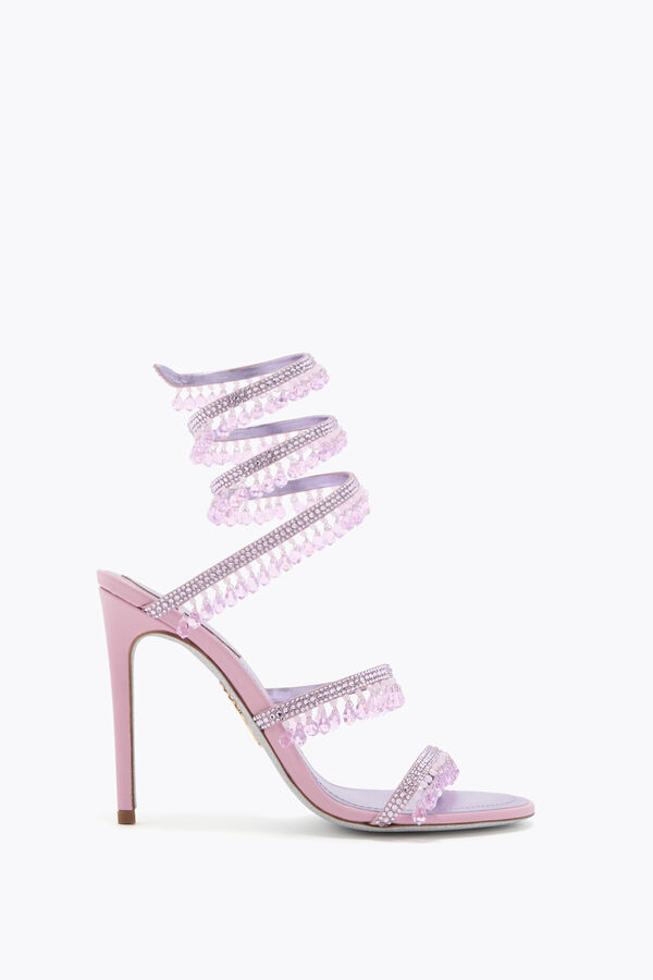 jeweled ljuskrona metallic lila sandal 105 rene caovilla