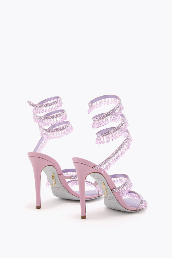 jeweled ljuskrona metallic lila sandal 105 rene caovilla