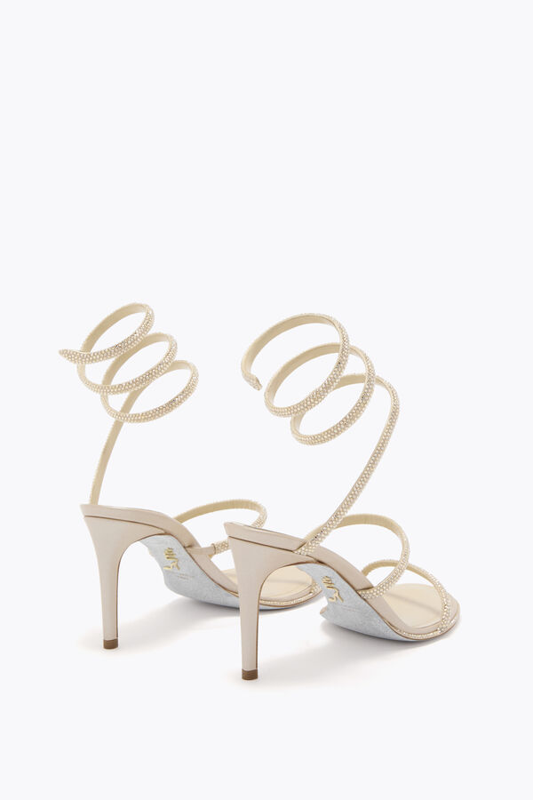 jeweled cleo champagne sandal 80 rene caovilla