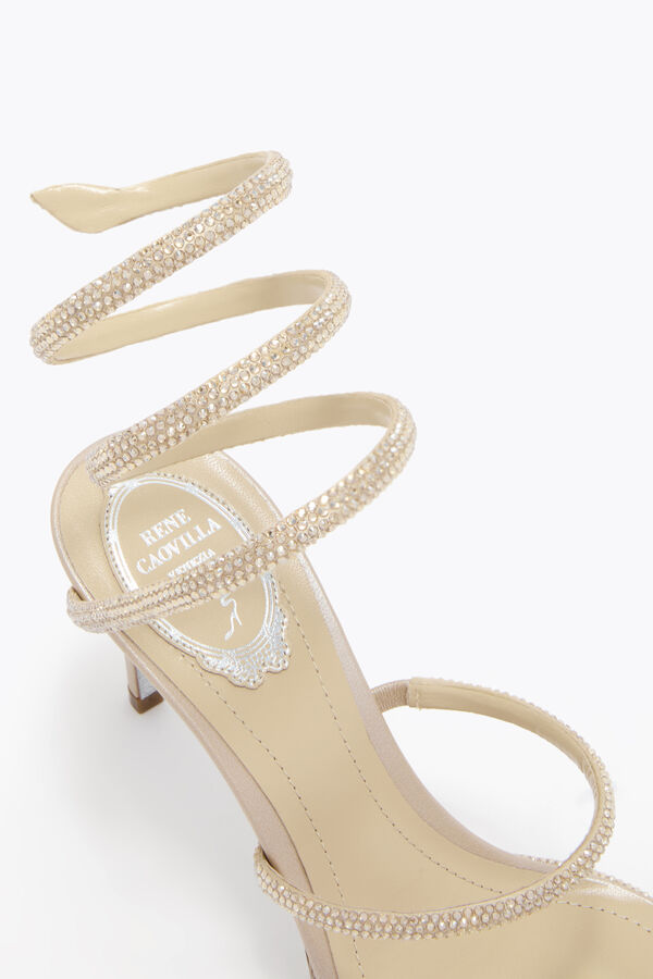 jeweled cleo champagne sandal 80 rene caovilla