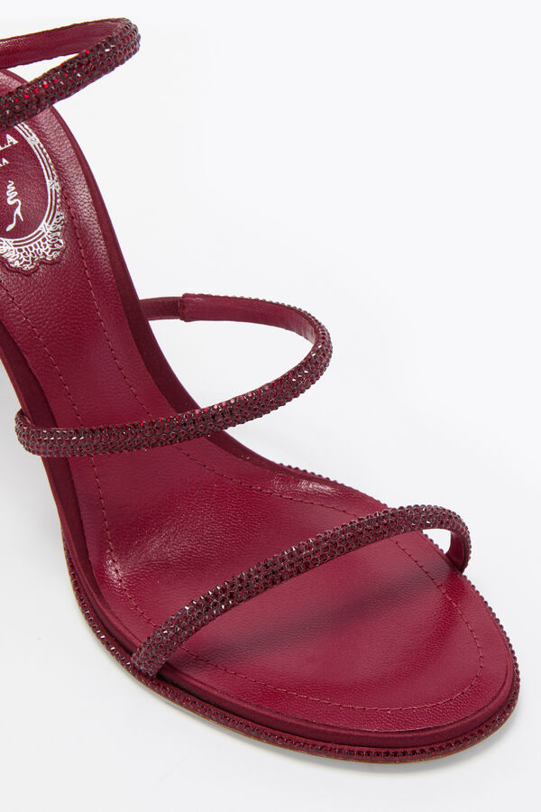 jeweled cleo bourgogne sandal 80 rene caovilla