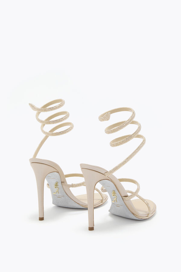 jeweled cleo champagne sandal 105 rene caovilla