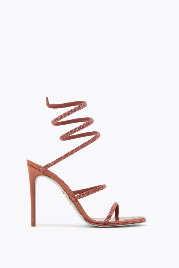 jeweled cleo mocka mousse sandal 105 rene caovilla