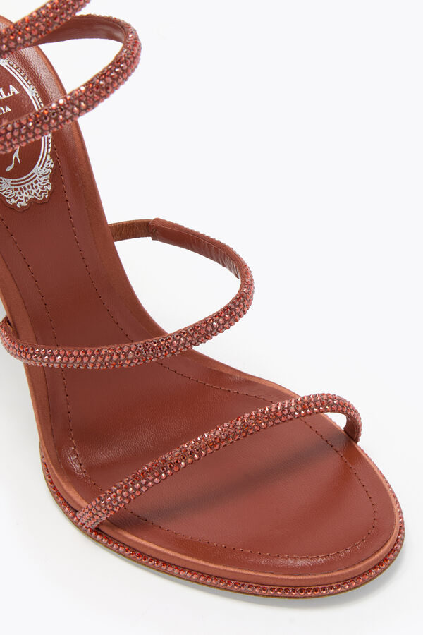 jeweled cleo mocka mousse sandal 105 rene caovilla