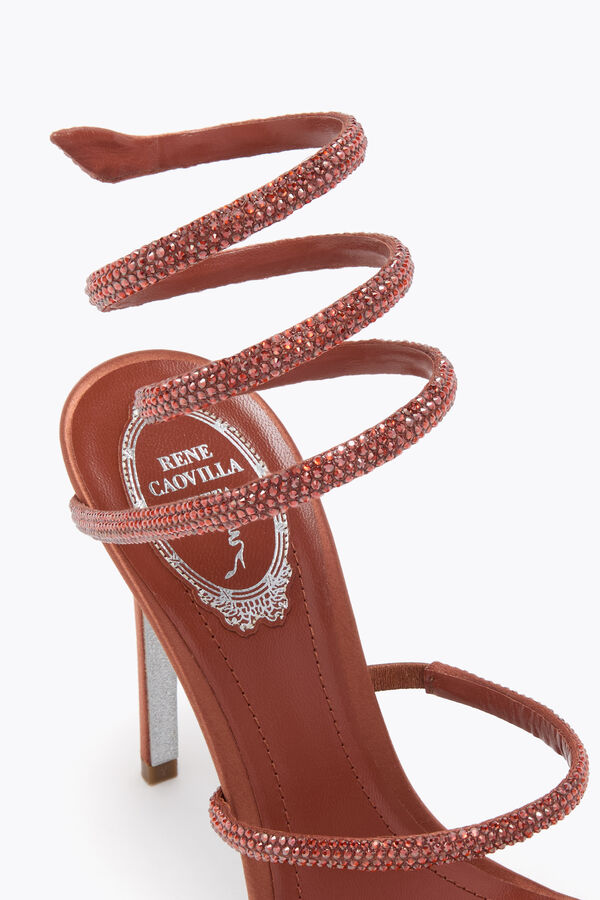 jeweled cleo mocka mousse sandal 105 rene caovilla
