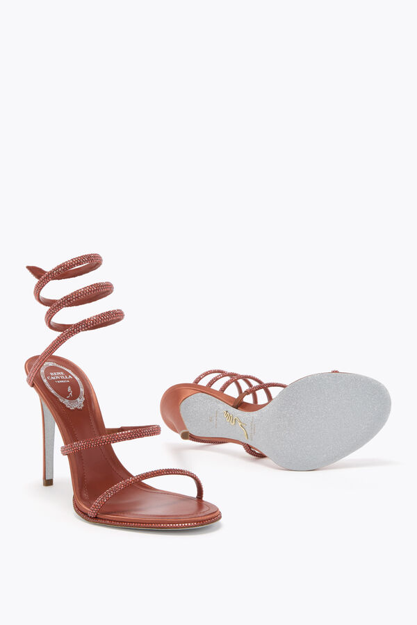 jeweled cleo mocka mousse sandal 105 rene caovilla