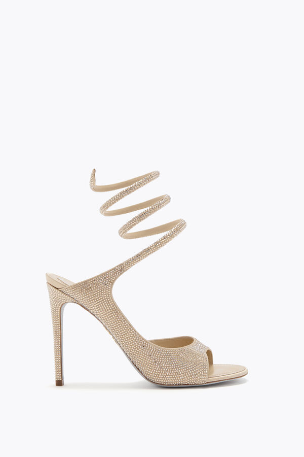 jeweled audrey guld sandal 105 rene caovilla