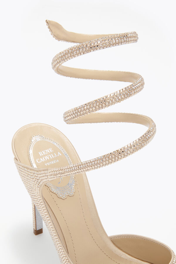 jeweled audrey guld sandal 105 rene caovilla