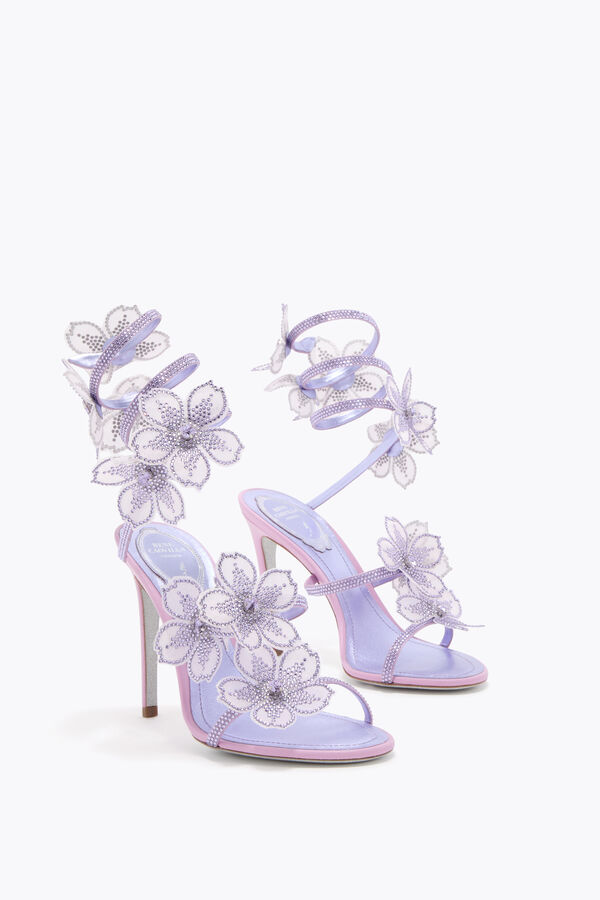 jeweled persika blomma blÅregn sandal 105 rene caovilla