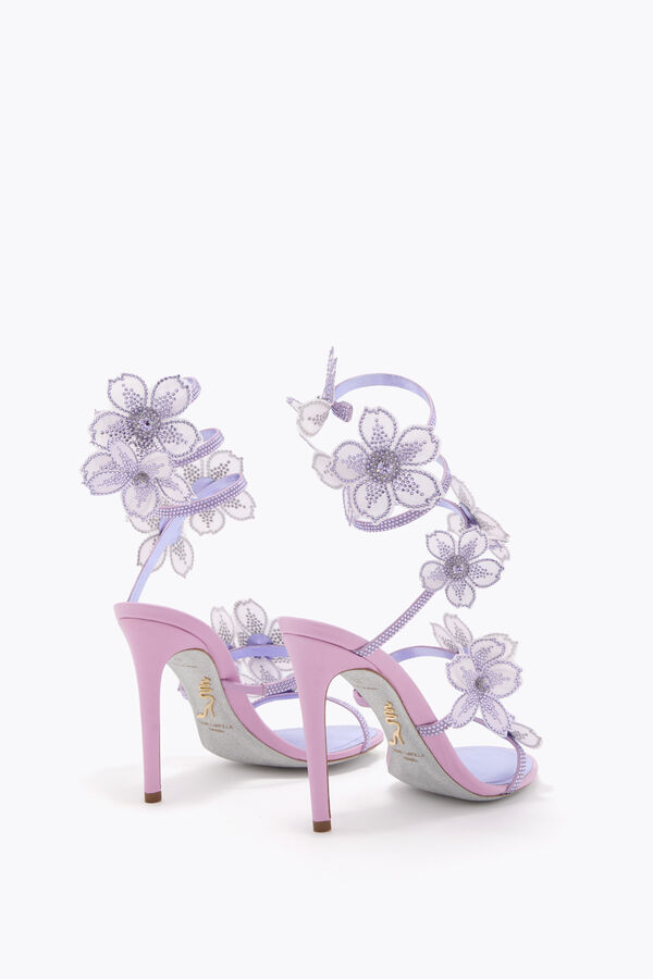 jeweled persika blomma blÅregn sandal 105 rene caovilla